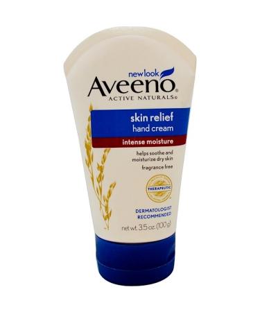 Aveeno Active Naturals Skin Relief Hand Cream Fragrance Free 3.5 oz (100 g)