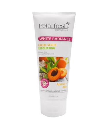 Petal Fresh Botanicals White Radiance Facial Scrub Exfoliating Apricot & Aloe 7 fl oz (200 ml)