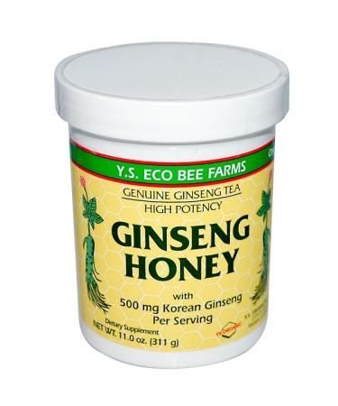 Y.S. Eco Bee Farms Ginseng Honey 11.0 oz (311 g)