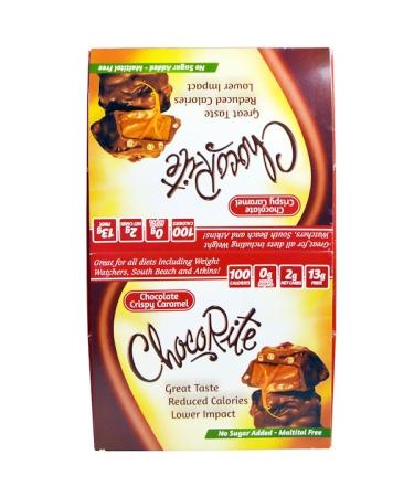HealthSmart Foods Chocorite Chocolate Crispy Caramel 16 Count 113 oz (32 g)