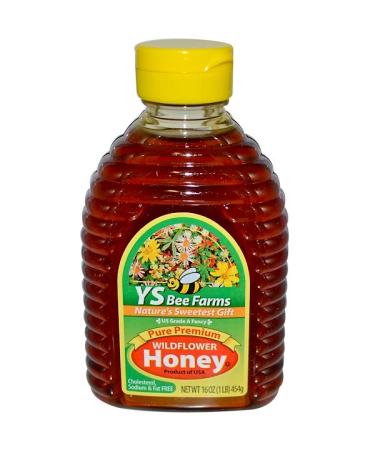 Y.S. Eco Bee Farms Pure Premium Wildflower Honey 16 oz (454 g)