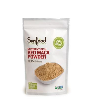 Sunfood Red Maca Powder Nutrient-Rich 1 lb (454 g)