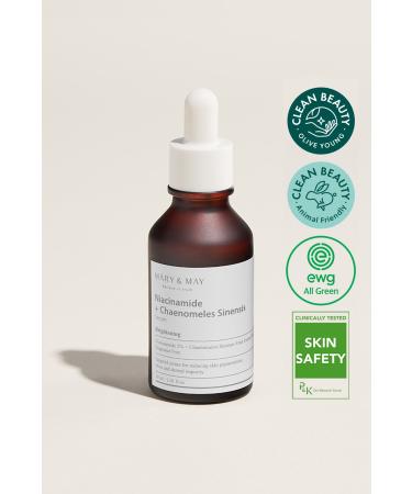 Mary & May Skin Tone Equalizer Whitening Serum with Niacinamide Niacinamide + Chaenomeles Sinensis Serum