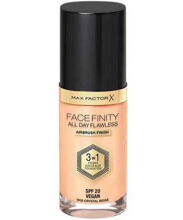 Max Factor Brand: Facefinity 3 in 1 Permanent Foundation 33 Crystal Beige Category: Foundation