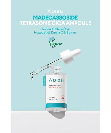Missha Cica Ampoule for Sensitive and Damaged Skin A'PIEU Madecassoside Tetrasome Cica Ampoule