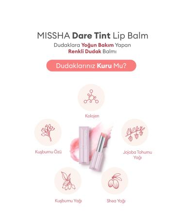 Missha Tinted Lip Balm that Cares for Lips Dare Tint Lip Balm (Pink Chou) - Buy Online on GoSupps.com