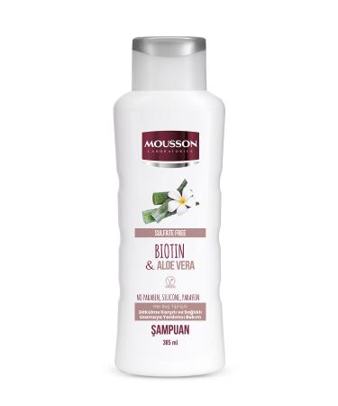 Mousson Anti-Hair Loss and Growth Supporting Sulfate-Free Shampoo with Biotin and Aloe Vera 385 ml - Buy Online on GoSupps.com