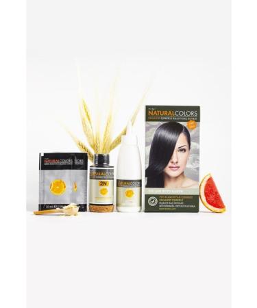 My Natural Colors Organic Kit Hair Dye 2N Very Dark Brown 50 ml