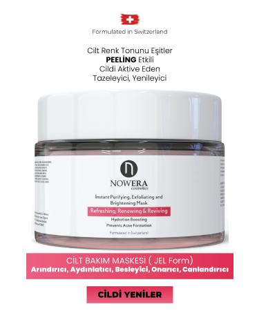 N Nowera Cosmetics Skin Purifying Brightening Aha Bha Peeling Effective Anti-Wrinkle Niacinamide Skin Mask Gel