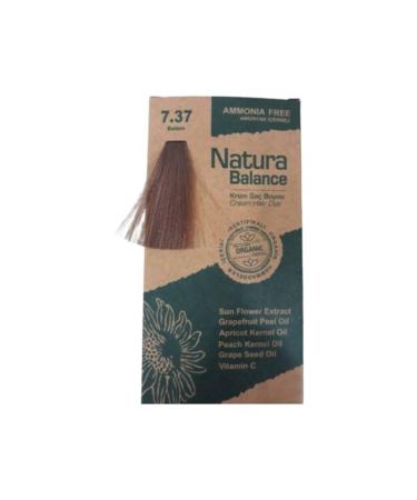 Natura Balance - Organic Cream Hair Dye 7.37 Almond 60ml