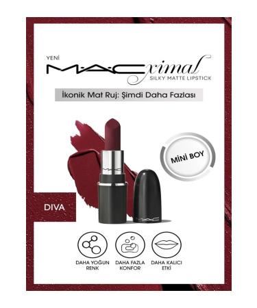 Mac MACXIMAL SILKY MATTE LIPSTICK / MINI M A C - Diva