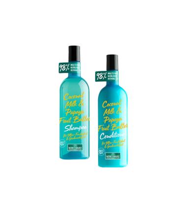 Nature's Paradise Moisturizing Nourishing Salt-Free 0 Vegan Imported Shampoo and Conditioner Set for Dyed Dry Hair 375 ml
