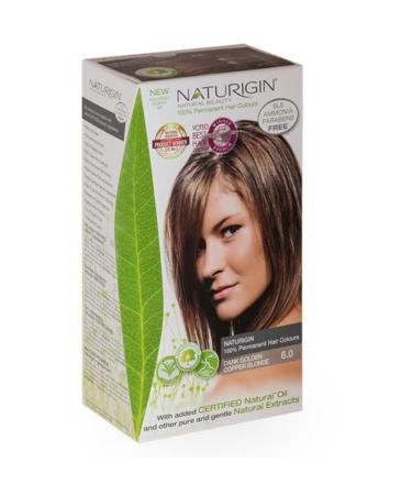 Naturigin Organic Hair Dye 6.0 Dark Golden Copper Blonde