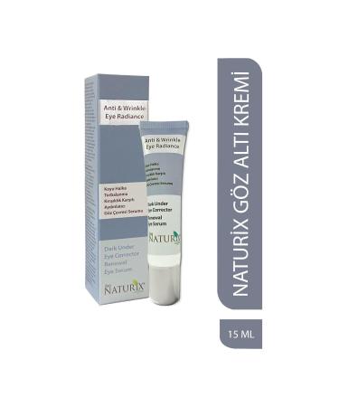 Naturix Anti-Wrinkle Eye Contour Serum Dark Circle Eliminator Hyoluronic Acid E-vitamin Eye Cream 15 ml