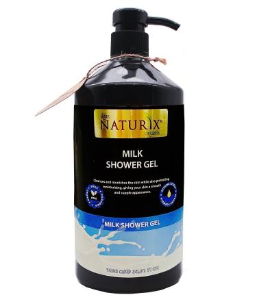 Naturix Propolis & Honey Extract 250 ml Daily Hand Face Body Cream + Milky Shower Gel Sensitive Skin 1000 ml