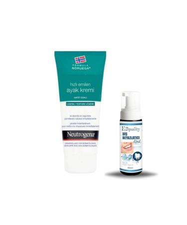 Neutrogena Norwegian Formula Fast Absorbing Foot Cream 100 ml Gift Teeth Whitening Foam