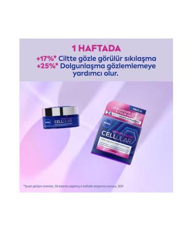 NIVEA Cellular Expert Filler Intensive Anti-Aging Night Face Care Cream Hyaluronic Acid Folic Acid (50ml) - Buy Online on GoSupps.com