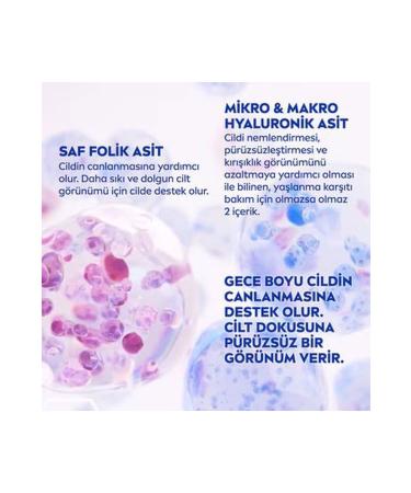 NIVEA Cellular Expert Filler Intensive Anti-Aging Night Face Care Cream Hyaluronic Acid Folic Acid (50ml) - Buy Online on GoSupps.com