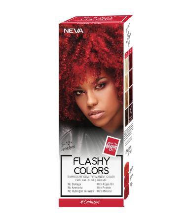 Neva Flashy Colors Semi Permanent Hair Dye Crimson / Red 100 ml