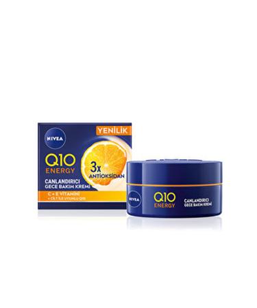 NIVEA 3 PCS Q10 Energy Night Care Cream with Vitamin C 50 ml
