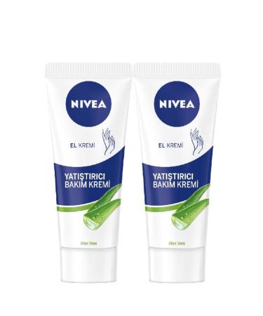 NIVEA Aloe Vera Soothing Care Hand Cream - 75 ml x 2