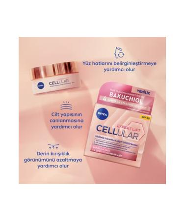 NIVEA Cellular Expert Lift Pure Bakuchiol and Hyaluronic Acid Day Cream 50 ml - Buy Online on GoSupps.com