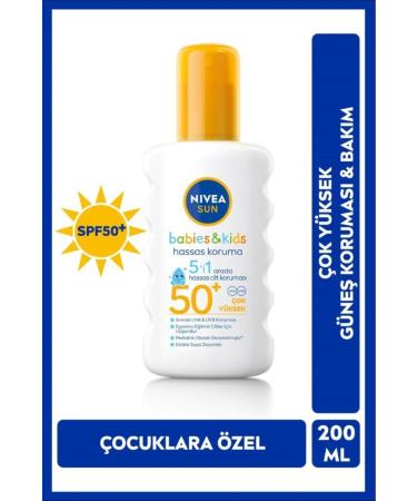 NIVEA Fast Absorbing Instant Effect Sun Spray for Babies and Children-spf50
