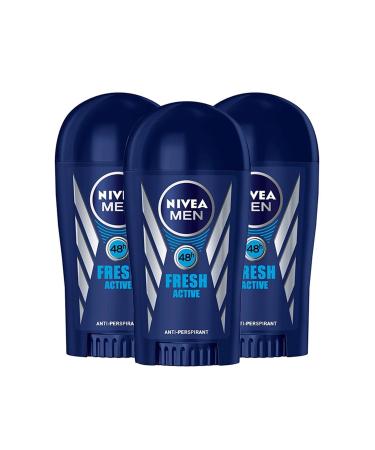 NIVEA Fresh Active Stick Deodorant for Men 40 Ml X 3 Pieces