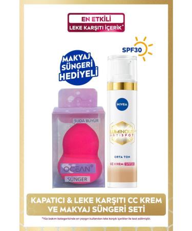 NIVEA Luminous630 Anti-Dark Spot CC Face Cream 40ml Spf30 Sunscreen Hyaluronic Acid Medium Tone