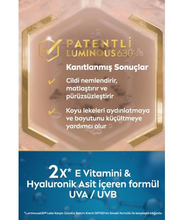 NIVEA Luminous630 Anti-Spot Day Face Cream with Sun Protection 40 Ml Spf50 Hyaluronic Acid Vitamin E - Buy Online on GoSupps.com