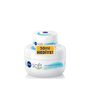 NIVEA Soft Moisturizing Care Cream 200ml Hand Face Body 50ml