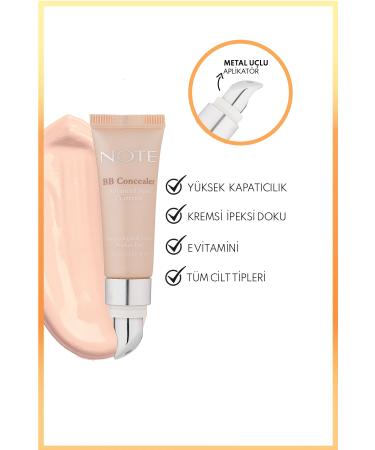 Note Cosmetics Bb Concealer Spf 15 Intensive Concealer Metal Head Under Eye Concealer - 01 Light - Buy Online on GoSupps.com