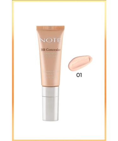 Note Cosmetics Bb Concealer Spf 15 Intensive Concealer Metal Head Under Eye Concealer - 01 Light - Buy Online on GoSupps.com