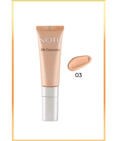 Note Cosmetics Bb Concealer Spf 15 Intensive Concealer Metal Head Under Eye Concealer - 03 Medium Dark - Buy Online on GoSupps.com