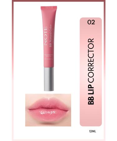 Note Cosmetics Bb Lip Corrector Color Equalizing and Moisturizing Lip Gloss - 02 - Pink