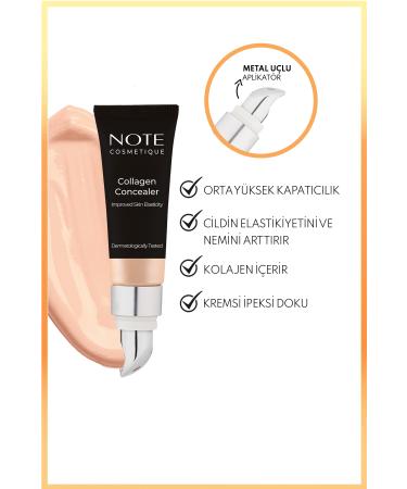 Note Cosmetics Collagen Concealer Spf 20 Collagen Containing Under Eye Concealer - 01 Light - Buy Online on GoSupps.com