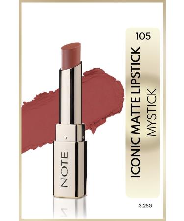 Note Cosmetics Intensely Pigmented Matte Lipstick With A Permanent Formula -105 Mystick Passi-248