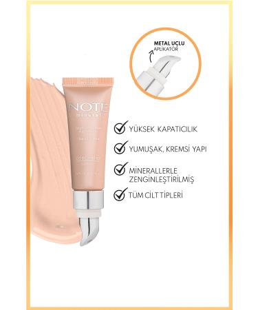 Note Cosmetics Mineral Concealer Spf 15 Intensive Concealer Metal Head Under Eye Concealer - 201 Light - Buy Online on GoSupps.com
