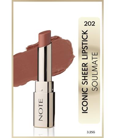 Note Cosmetics Moisturizing Lipstick with Light and Soft Structure - 202 Soulmate -nude Passi.5178