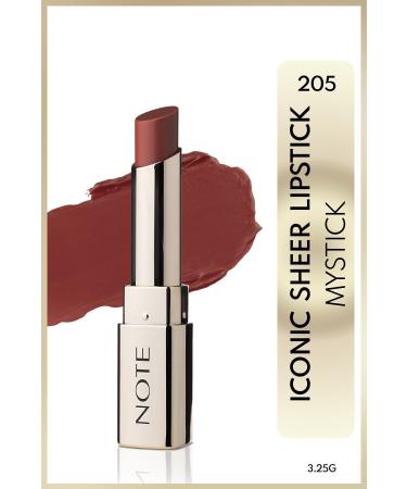 Note Cosmetics Natural Colors Transparent Moisture Finish Lipstick - 205 Mystick - Nude Passi.5170