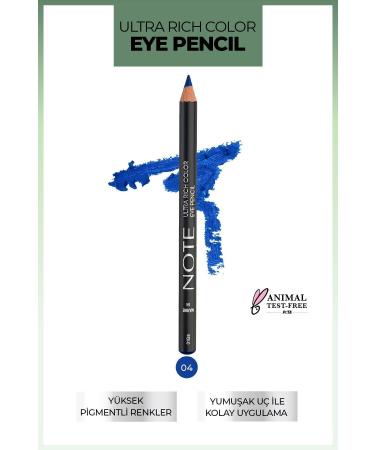 Note Cosmetics Ultra Rich Color Eye Pencil 04 Marine - Anthracite Blue