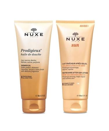 Nuxe Prodigieux Huile De Douche Shower Oil 200ml Sun After Sun Care Cream 200 ml