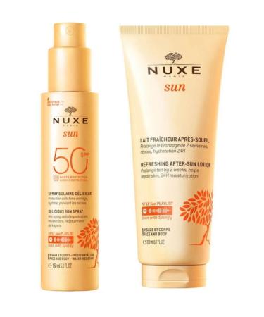 Nuxe Sun Sunscreen Face and Body Milk Spf 50 150 ml - Nuxe Sun After Sun Care Cream 200ml