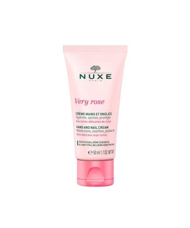 Nuxe Very Rose Hand And Nail - Nourishing Moisturizing Protective Hand and Nail Care Cream with Rose Essence 50 ml