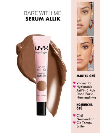 NYX Professional Makeup Blush - Bare With Me Luminous Cheek Serum Tan Bronze