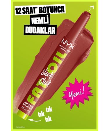 NYX Professional Makeup Fat Oil Slick Click Shine Moisturizing Nude Lip Balm - 04 Going Viral - Buy Online on GoSupps.com