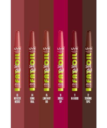 NYX Professional Makeup Fat Oil Slick Click Shine Moisturizing Nude Lip Balm - 04 Going Viral - Buy Online on GoSupps.com
