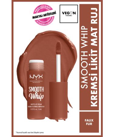 NYX Professional Makeup Smooth Whip Creamy Liquid Matte Lipstick - Faux Fur