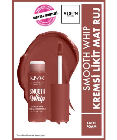NYX Professional Makeup Smooth Whip Creamy Liquid Matte Lipstick - Latte Foam