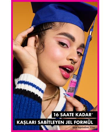 NYX Professional Makeup The Brow Glue Instant Brow Styler Eyebrow Fixing Mascara - Dark Brown - Buy Online on GoSupps.com